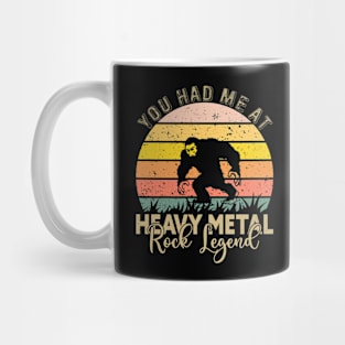 Funny Bigfoot, You Had Me At Heavy Metal Rock Legend Mug